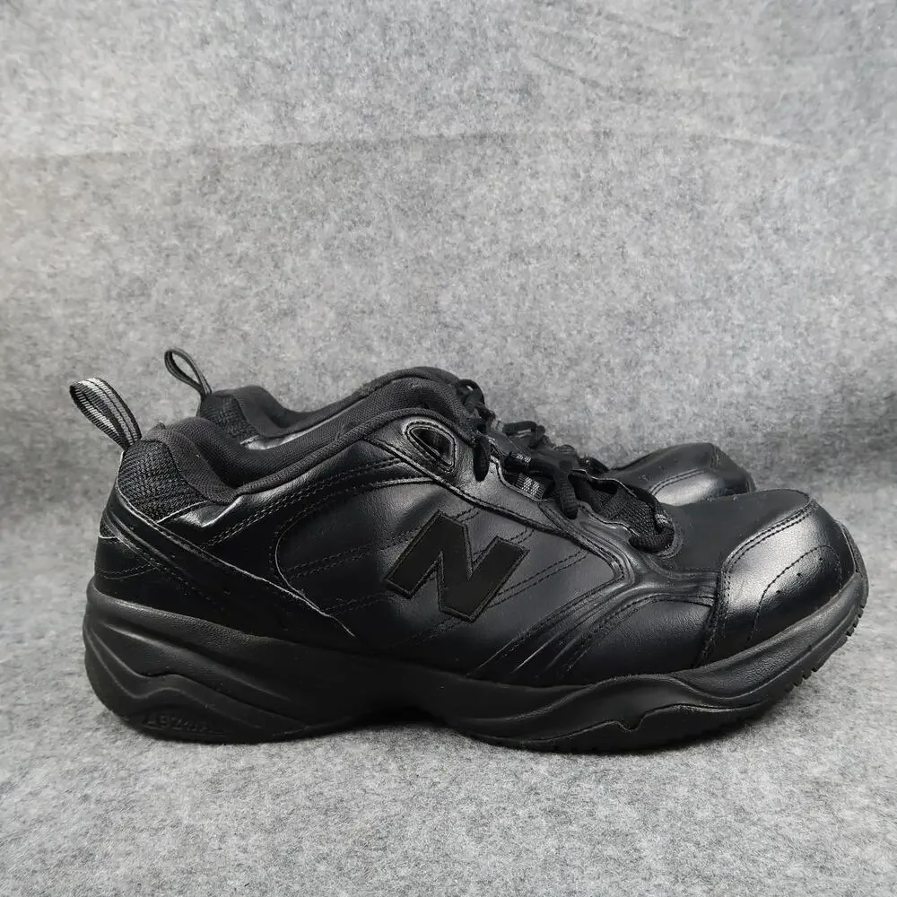 New Balance Shoes Mens 13 Athletic Trainers 624 Active Sneaker Black Leather 4E